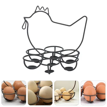 

1Pc Kitchen Metal Egg Skelter Egg Dispenser Rack Organizer Holder Egg Display Rack Egg Holder Stand Egg Storage Rack Decoration