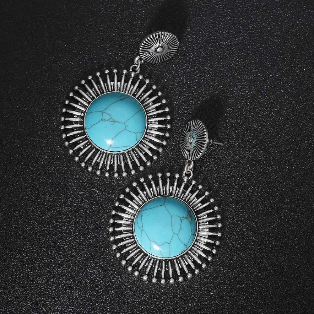 Double Round Earrings