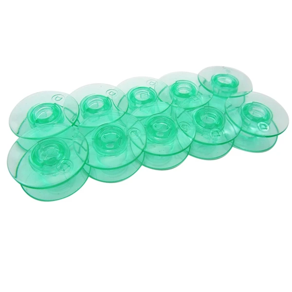 10PCS 4123078-45 прозрачные зеленые шпульки подходят для викинга Husqvarna Group 5 6 7& Белый Домашний Шитье - Цвет: 10PCS