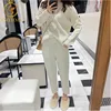 SMTHMA High Quality New Winter Women Cashmere Sweater Two Piece knitted Sets Tracksuit 2025 Fashion Sweatshirts Sporting Suit 1