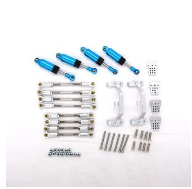 

MN D90 D91 RC Car spare parts upgrade metal lever + tie rod + shock absorber