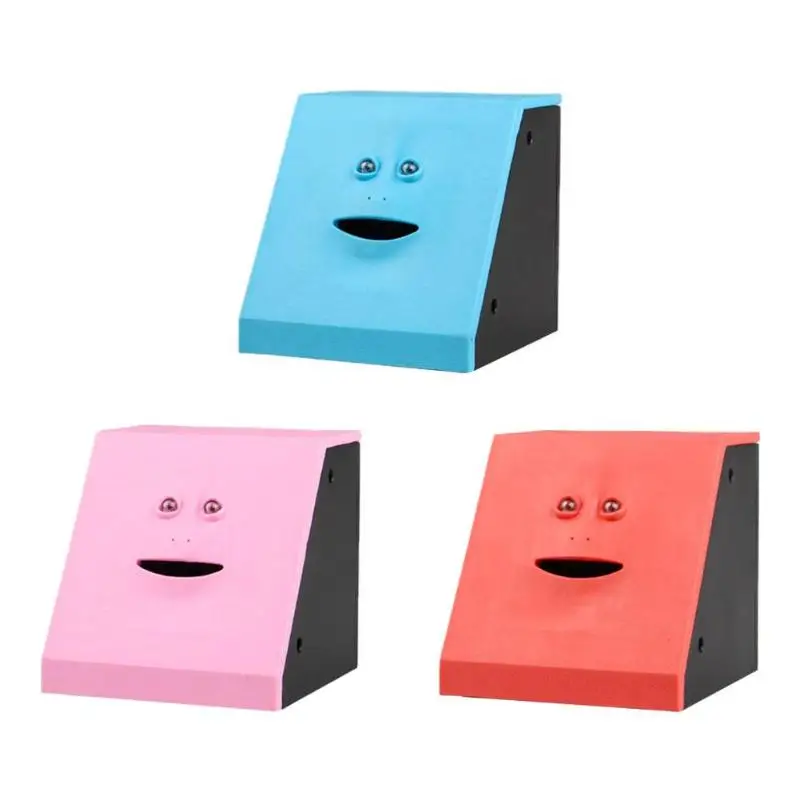 Automatically Human Face Eating Money Piggy Bank Creative Electric Induction Personality Cash Coin