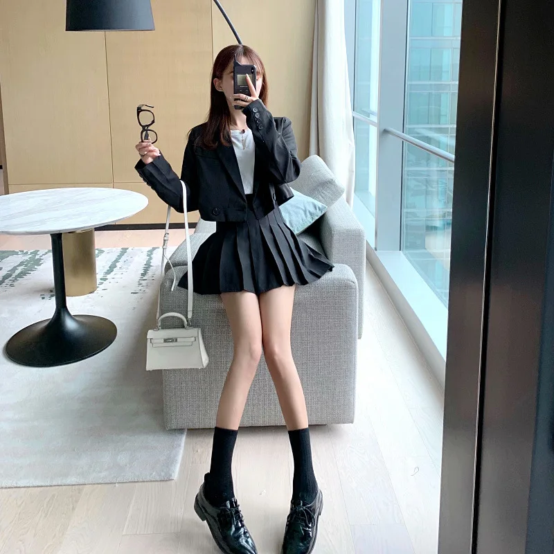 

Long Sleeve Suit Jacket Women's Sense of Design Non-mainstream European Goods 2019 Early Autumn Western Style Tops Korean-style