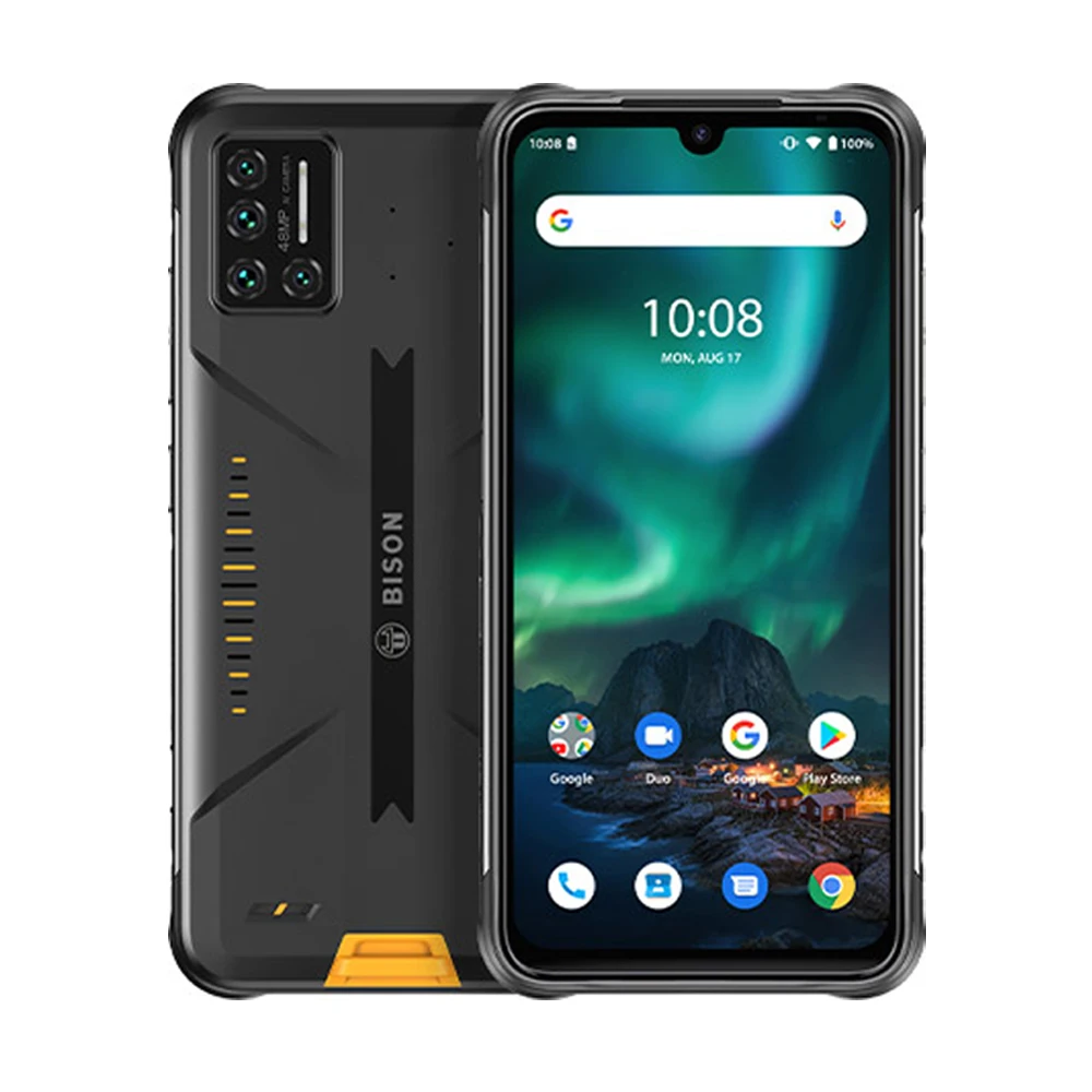 UMIDIGI BISON IP68/IP69K Waterproof Rugged Mobile Phone 48MP Matrix Quad Camera 6.3" FHD+ Display 6GB+128GB NFC Smartphone best poco mobile UMIDIGI