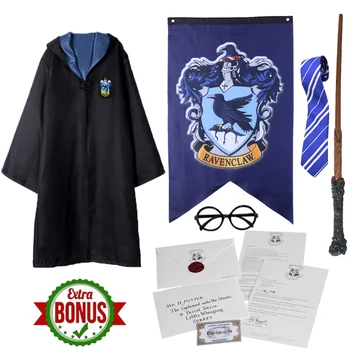 

Robe Gryffindor Hogwart Acceptance Letter Slytherin Hufflepuff Cosplay Potter Costume Children Cloth Adult Robe Cloak Halloween