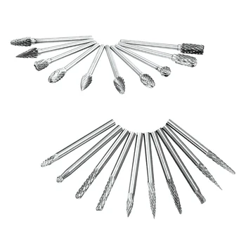 

20Pcs 3mm Shank CNC Engraving Bit Tungsten Carbide Steel Rotary Burr Die Grinder Bit For Carving Tool Milling Cutters