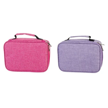 

2 Pcs School Pencil Cases for Girls Boy Pencilcase 72 Holes Pen Box Penalty Multifunction Storage Bag Case Pouch Stationery Kit,