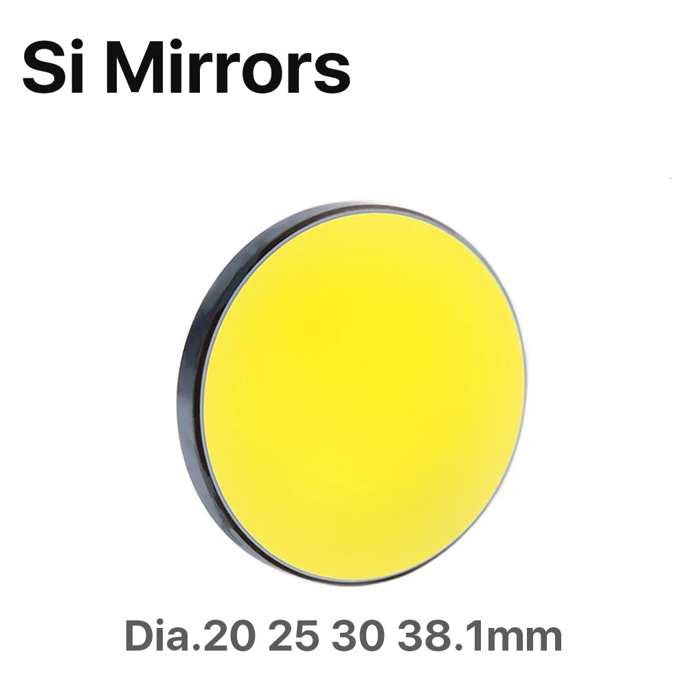 Si Mirror Dia. 19 20 25 30 38,1 мм позолоченный кремний для CO2 лазерной гравировки резки