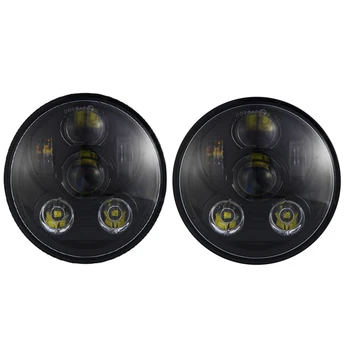 

2pcs 5.75" Motorcycle Headlight High & Low Round Headlight Turn Signal Light Head Lamp DRL For Jeep Wrangler