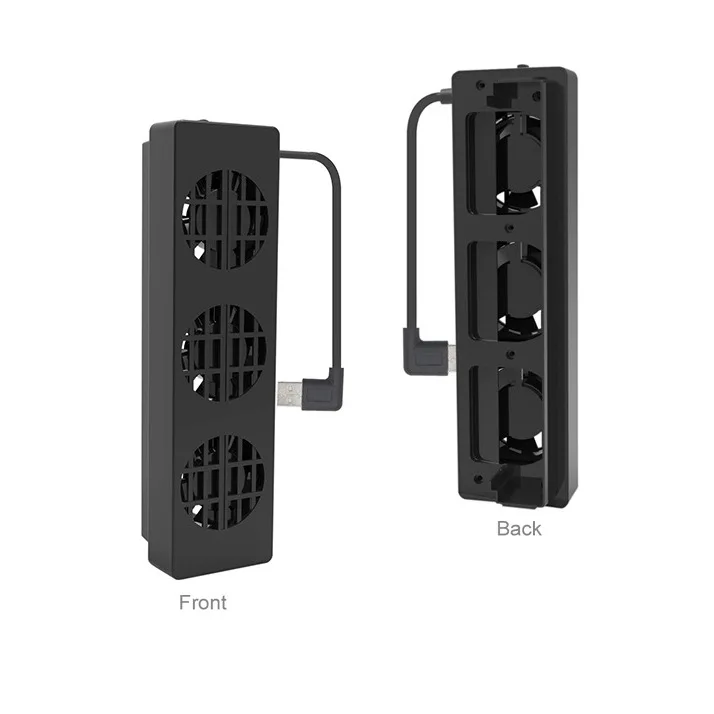 For NS Switch Mini Cooling Fan Dock Stand Base Three Fans Cooler Adjustable Portable Cooling Fan Dock Base For Nintend Switch