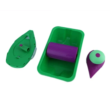 

Portable Plastic Paint Roller Perfect Speed Home Painting Ssytem Point Paint Multifunctional Practical Gadgets Spong Paint Brush
