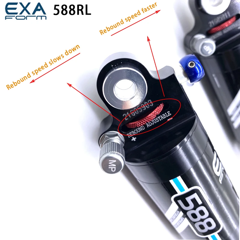 Bicycle shock absorber EXAform 588RL 190MM/185MM mountain bike