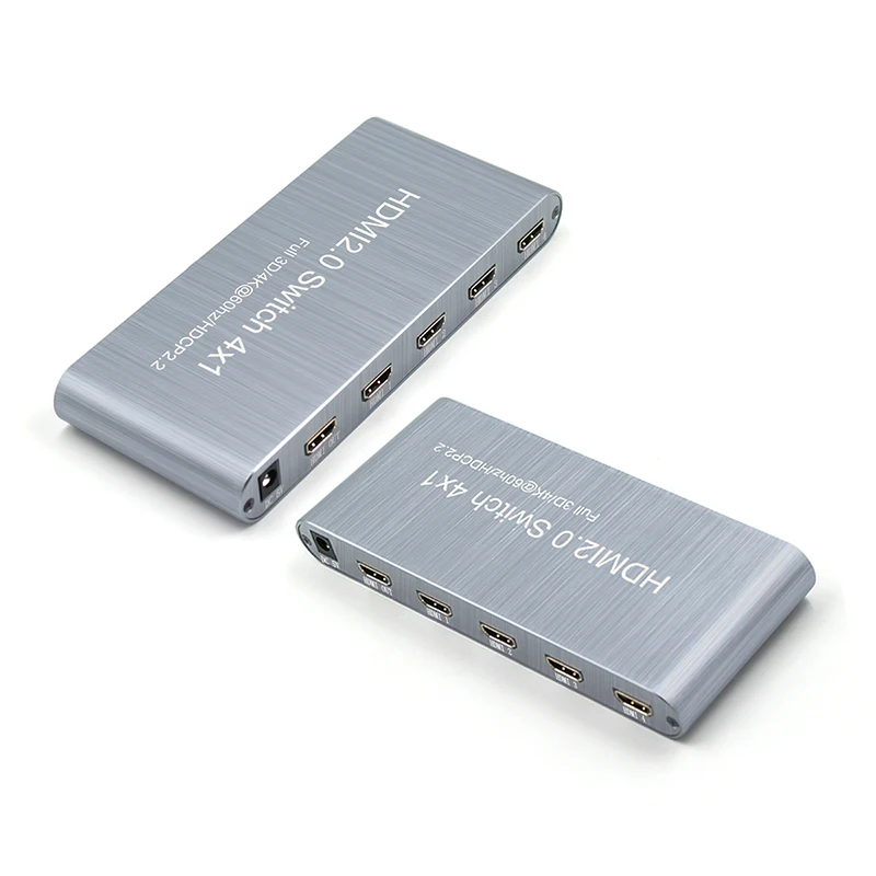 HDMI сплиттер 4 порта HDMI 2,0 Full HD 2160P HDR удлинитель 4X1 4 в 1 выход 4k x 2 k/60Hz поддержка HDCP2.2 3D для ПК DVR