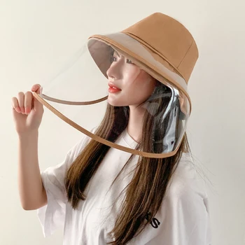 

Fisherman Hat Cap with Anti-Oil Splash Transparent Face Cover Shield Protector Tool for Kitchen Hat