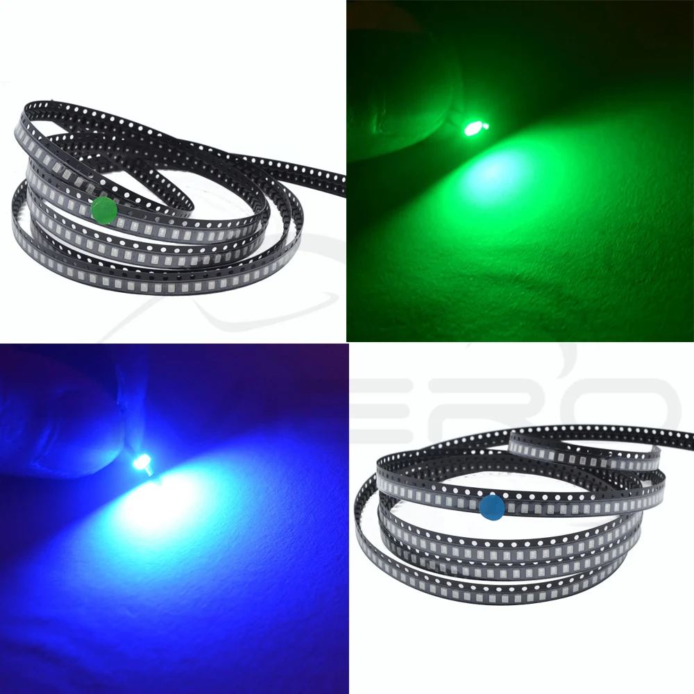100pcs 3020 белый красный синий зеленый желтый свет SMD светодиодный 8 10 LM светильник