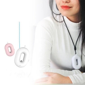 

2 Sets of 5 Million Negative Ion PM2.5 Portable Necklace Portable Air Purifier