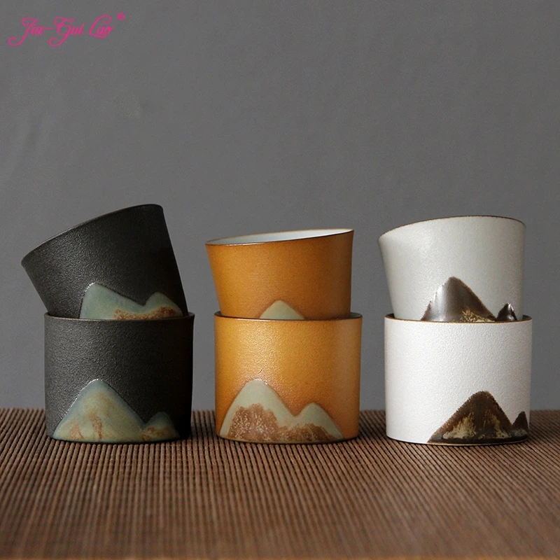 

JIA-GUI LUO Ceramic Tea Cup Kitchen Dining Bar Ceramic Bowls Handmade Tea Set Teacups Japanese Style Cup I031