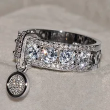 Новое поступление обручальное кольцо с белым цирконием, винтажное розовое золото, обручальные кольца для женщин, модное ювелирное изделие, лучший подарок для друзей
