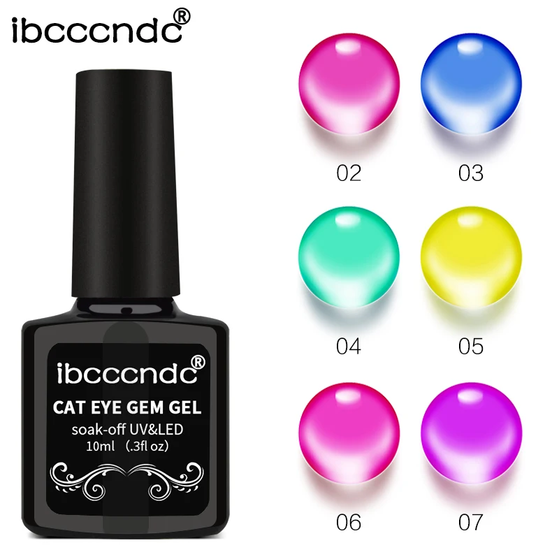 

New 10ML Translucent Acrylic Pure Glaze Colors Glass Gel Lacquer Painting for 3D Gem Cat Eye Effect Nail Polish Jelly Gem Gel