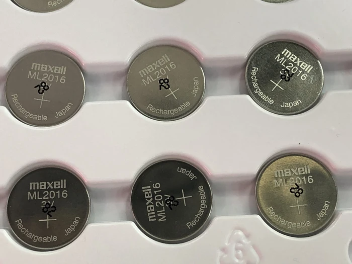100 шт./лот Новый Оригинальный Maxell ML2016 ML 2016 3v литий ионный перезаряжаемый кнопочный