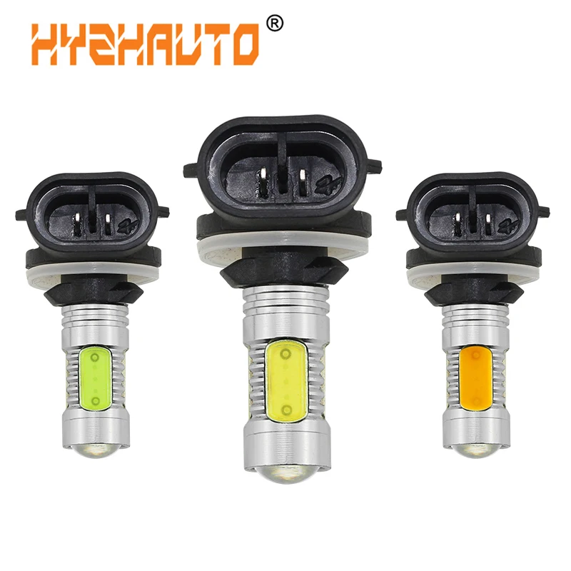 HYZHAUTO 2 шт. H27 881 H27W2 светодиодный Автомобильные противотуманные фары желто-белые
