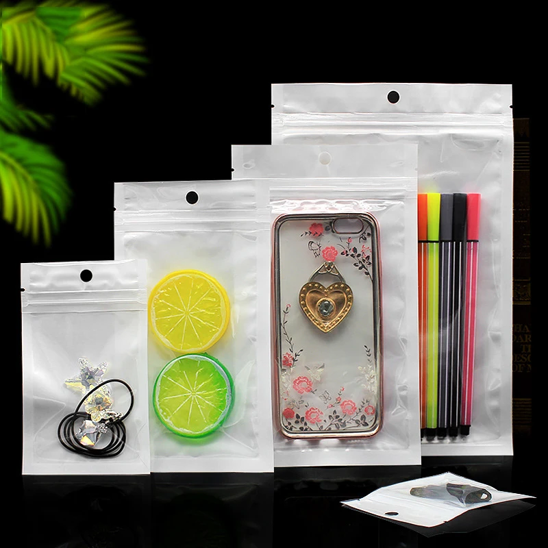 

Self-Adhesive Ziplock Bags White Jewelry Packing Water Proof Bag Zip-Lock Sachet Zip Empaque Para Joyeria Wholesale 200pcs
