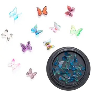 

1 Box Handmade Manicure Butterfly 3D Three-dimensional New Acrylic Sequins For Nail Art Decoration Butterfly Jewelry