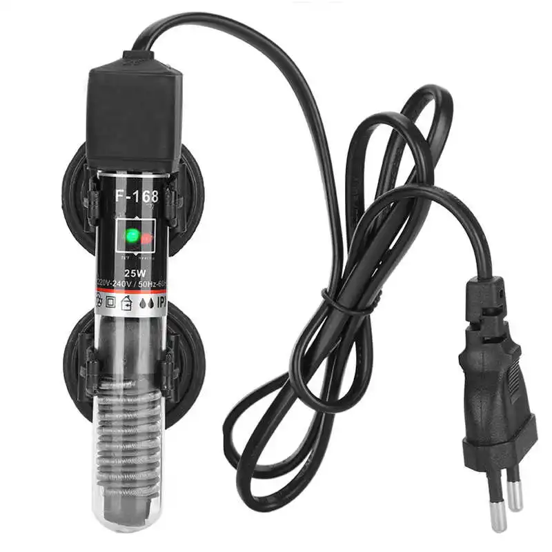 

Adjustable HeatingRods 25W EU Plug 220V-240V Fish Tanks Heating Rod Aquarium Anti‑Explosion Constant Temperature