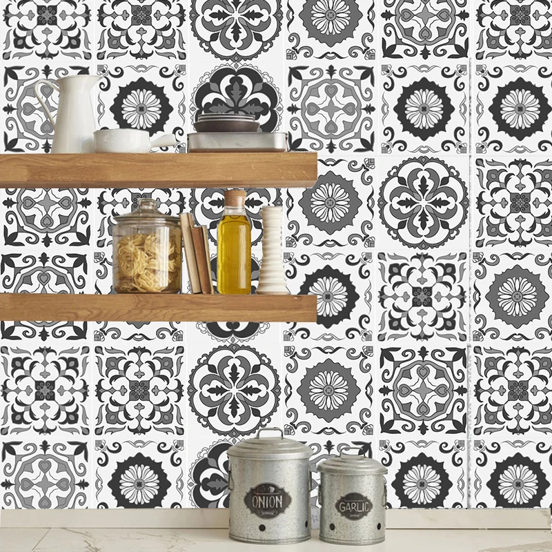 Мозаичная самоклеящаяся плитка Backsplash Настенная Виниловая наклейка для ванной