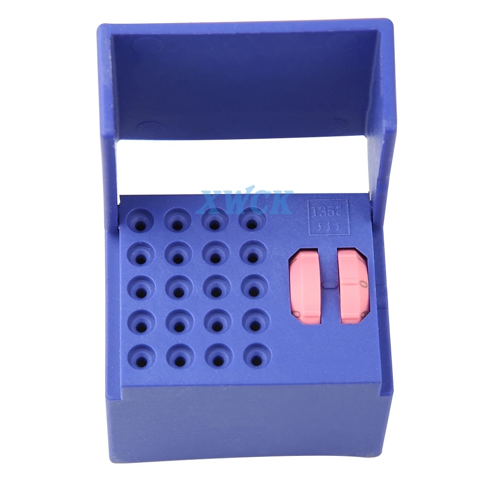 

20 Holes Dental Endo File Box Holder Autoclavable Disinfection Endodontic Root Canal Files Stand with Counter Measure Case