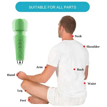 

Wand Electric Massager, Adjustable Multifunctional Handheld Cordless Rechargeable Personal Muscle Relief Tool for Women