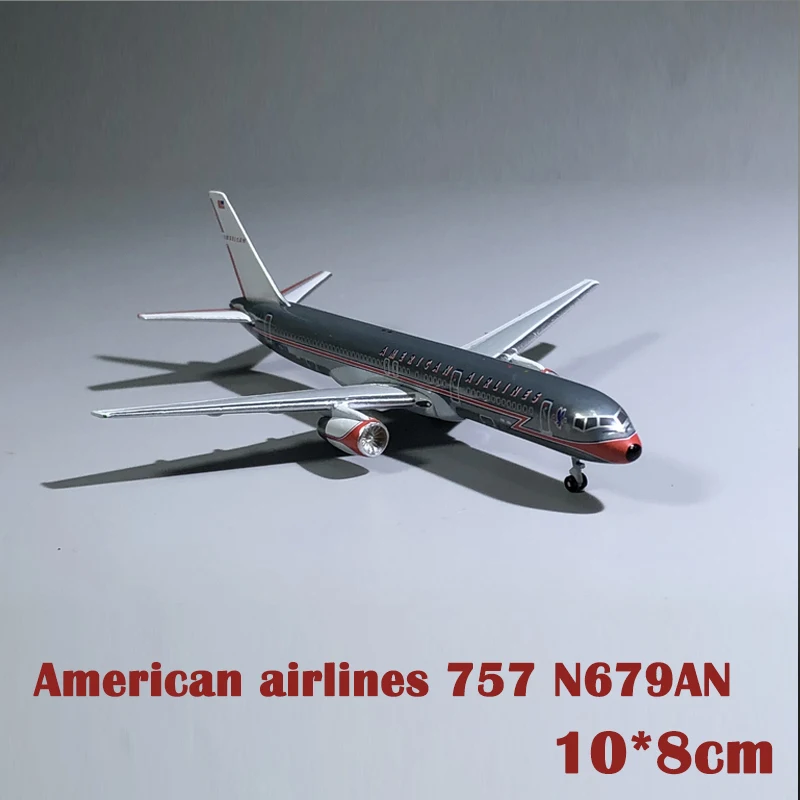 Оригинальная посылка 757 N321LF пассажирский самолет, статический дисплей, коллекция литья под давлением, рождественский подарок, 1:500 - Color: USA 757-200 N679AN
