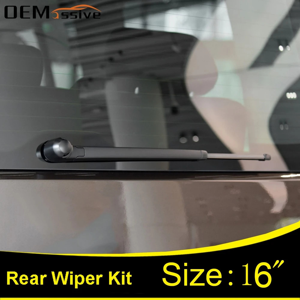 

16" Rear Windshield Wiper Arm Blade Set For VW Caddy 2K Transporter T5 Multivan Caravelle California T5 2003 2004 2005 2006 2007