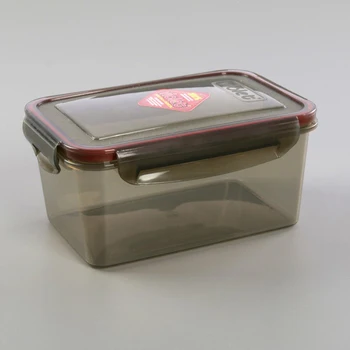 

Sealed rectangular container 1.6 l, smoky color