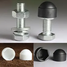 

10Pcs Dome Screw Protection Cap Covers Exposed Hexagon Plastic Nut Bolt for Car Motorcycle Tools Maintenance M4 M5 M6 M8 M10 M12