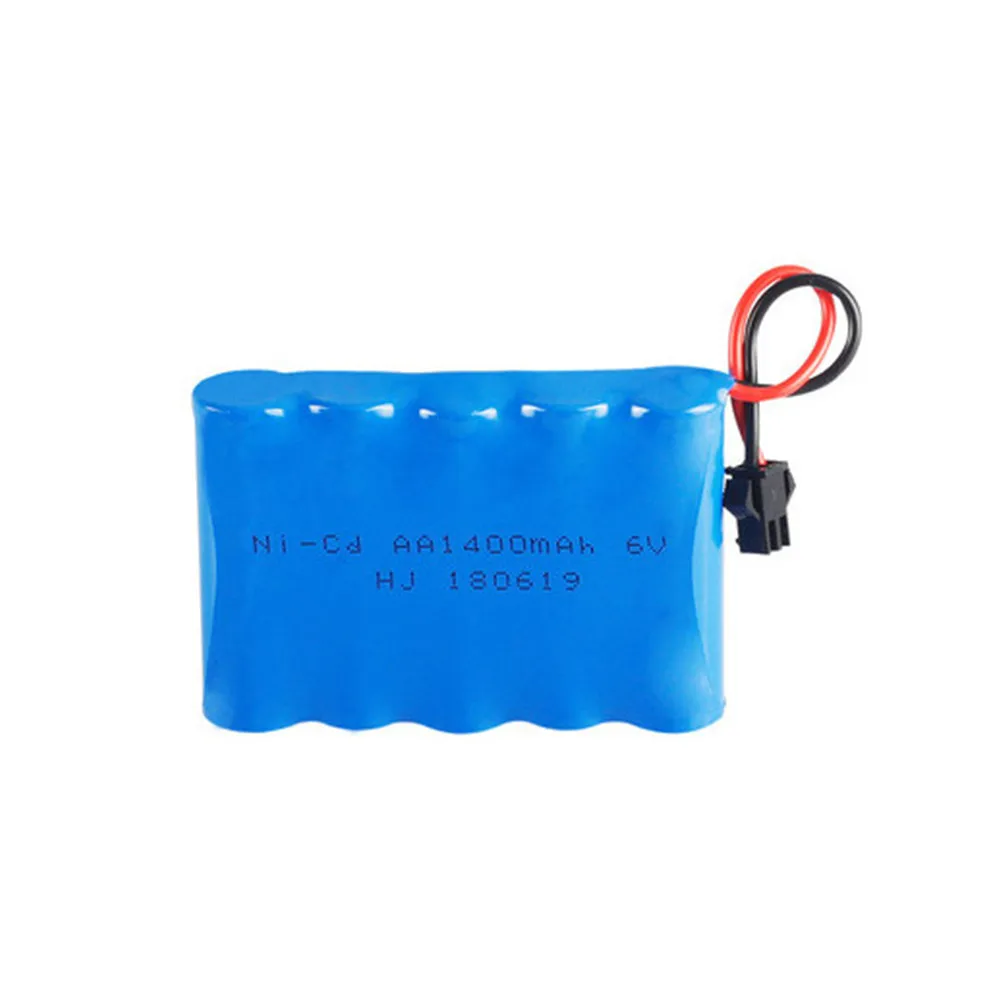 

1-5Pack 6V 1400mAh RC Battery Ni-Cd Battery For Toy Car Rechargeable SM 2Pin Plug AA Rechargeable Battery