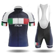 Itália camisa de ciclismo manga curta 2022 da equipe dos homens bicicleta bib shorts roupas maillot conjuntos ciclismo mtb ropa maillot