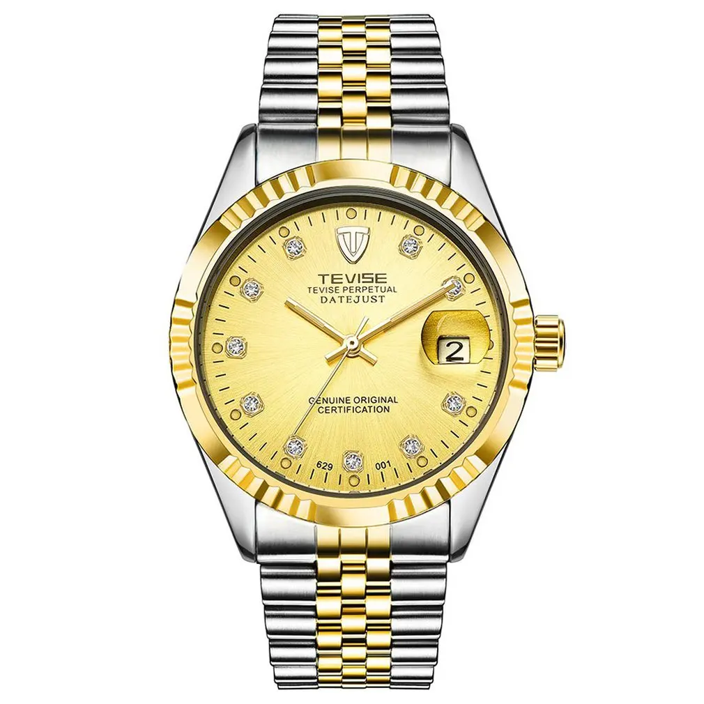 

TEVISE Watch Waterproof Business Calendar Watch Men'S Watch Spiral Crown Automatic Mechanical Watch