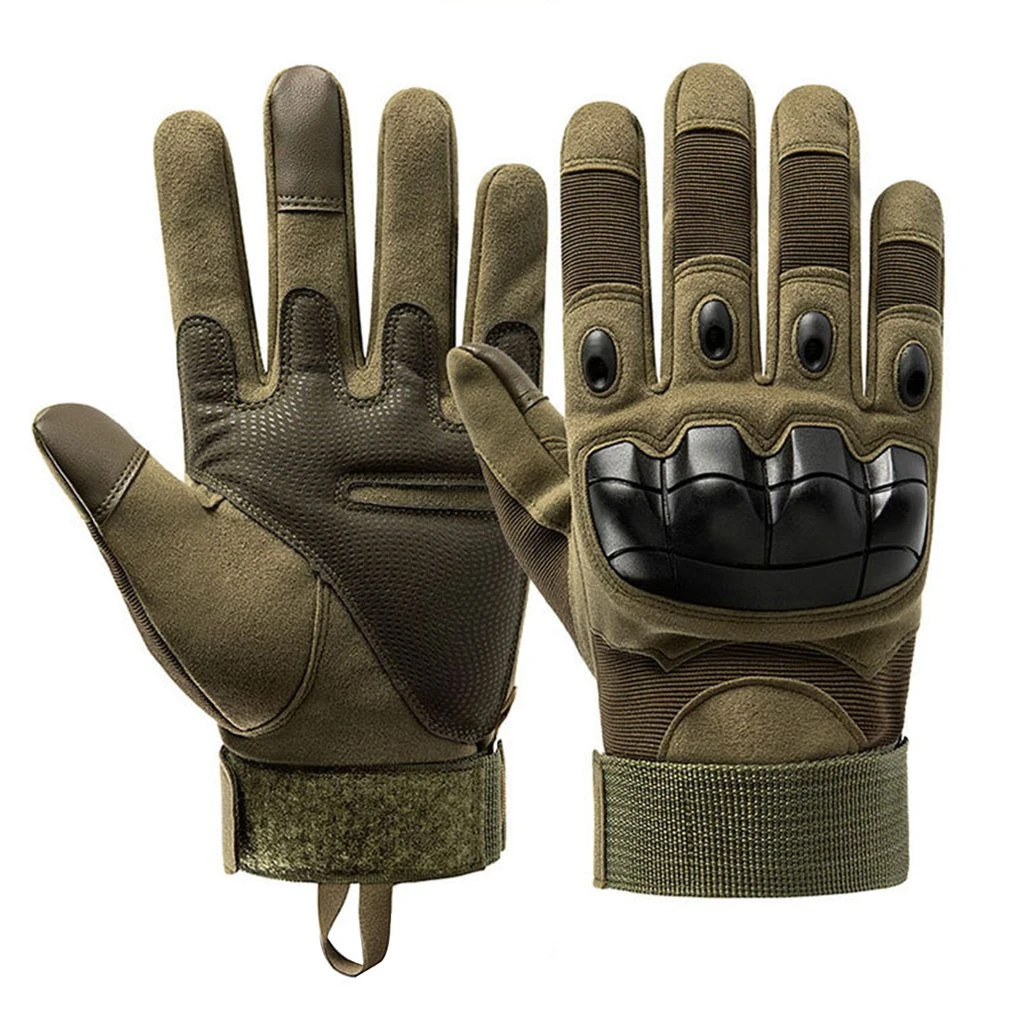 Guantes militares de dedo completo para hombre, guantes de combate del para pantalla táctil, nudillos duros para escalada al aire libre|Guantes de senderismo| - AliExpress
