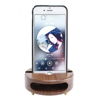 

Wooden monster multi-function mobile phone holder with music amplifier holiday gift mobile phone sound amplifier universal
