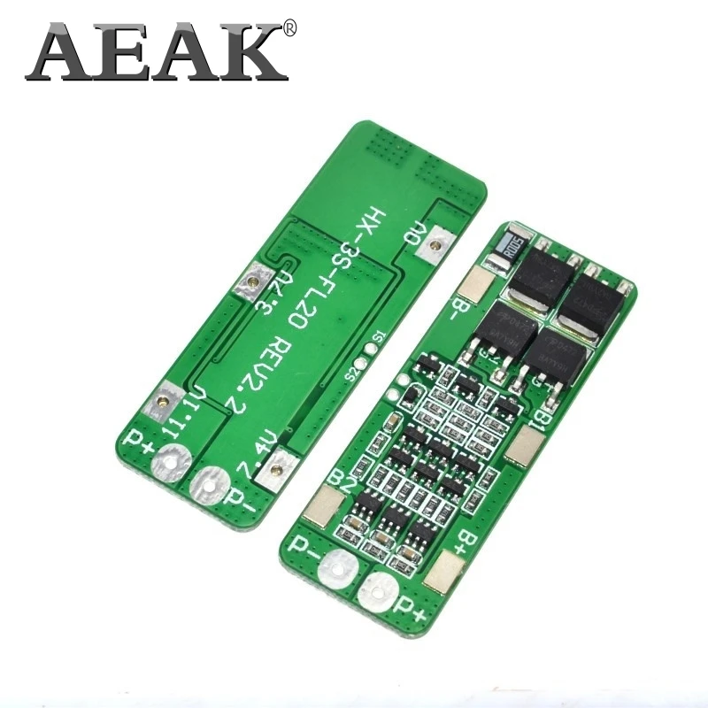 Защитная плата AEAK 3S 20A Three series 11 1 V для литиевых батарей до 12V 12 6 защита от