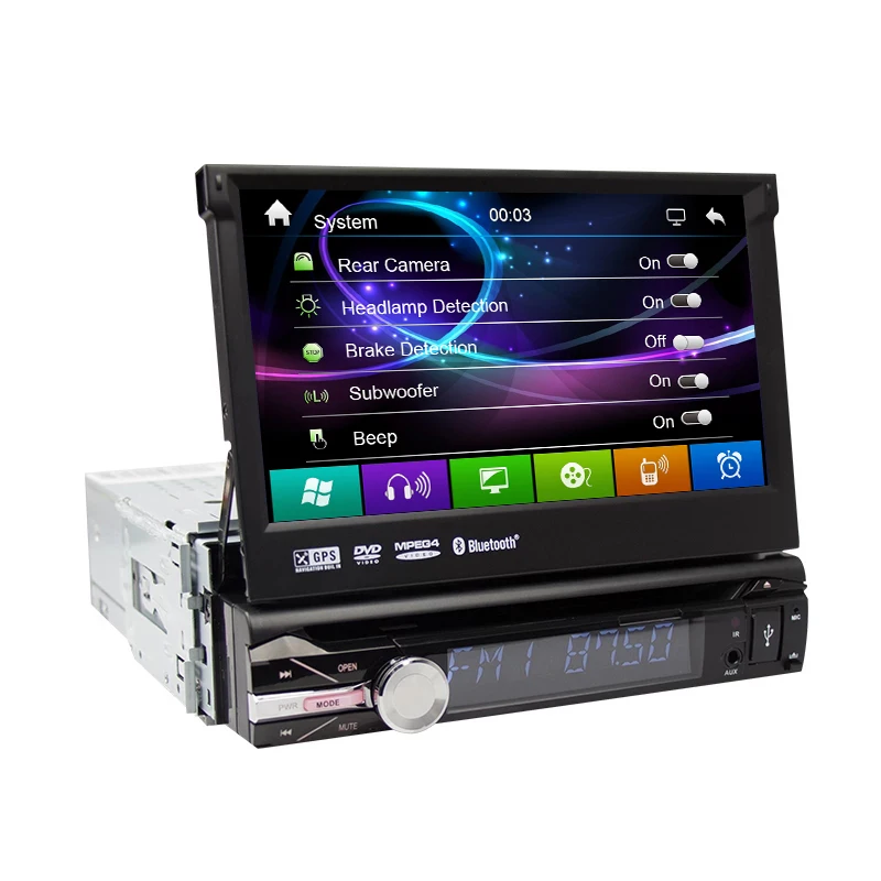 Автомагнитола Eunavi 7 &quot Универсальная автомобильная магнитола 1 Din dvd плеер gps