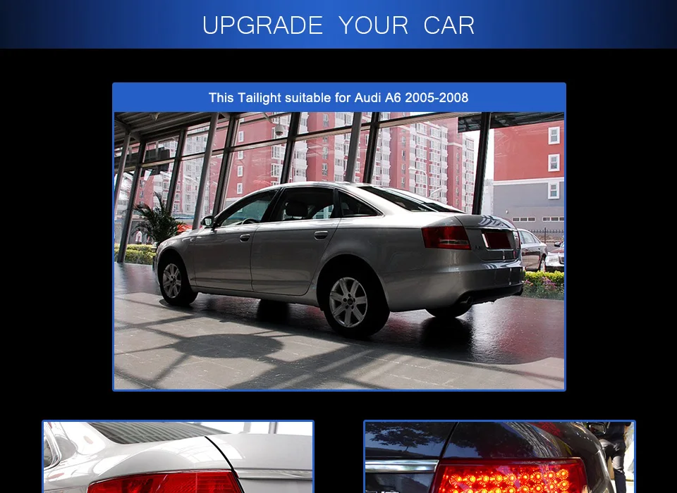 AKD автомобильный Стайлинг для AUDI A6 2005-2008 светодиодная сигнальная лампа задний фонарь светодиодные задние фары DRL+ стоп багажник свет автомобильные аксессуары
