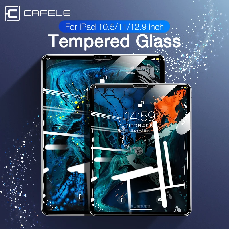 

Cafele 9H Tempered Glass For iPad Pro 10.5 11 12.9 Screen Protector For iPad 2020 2018 2017 Protective Film For iPad Air 3 Glass