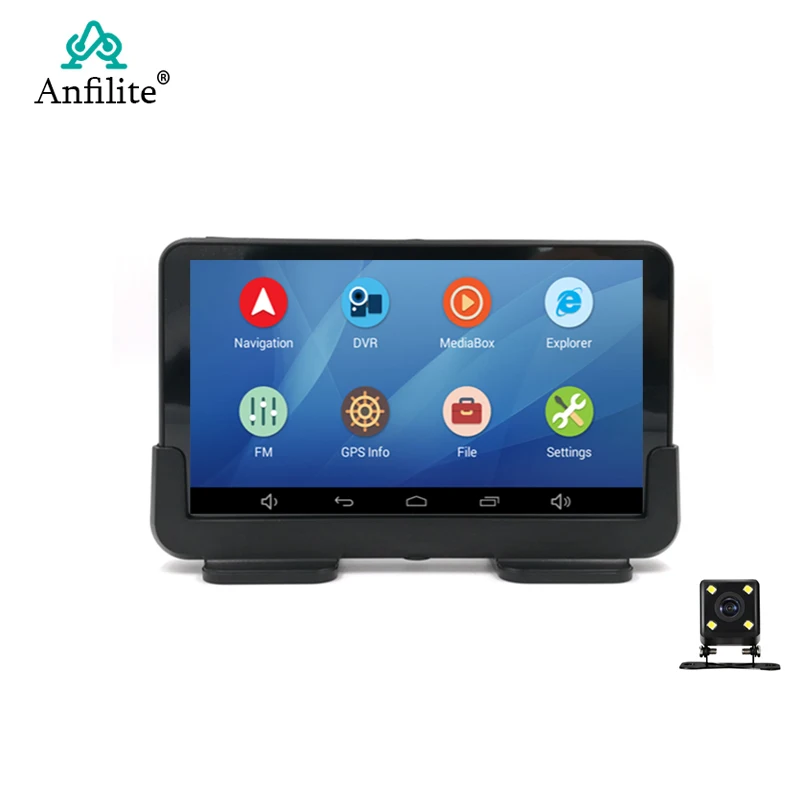 Видеорегистратор anвосстановленный 7 &quotFHD 1080P android DVR GPS навигатор Автомобильный