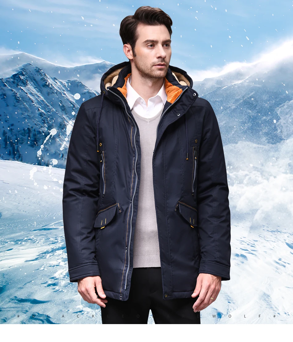 blackleopardwolf bl-7612019 пакрка мужская куртка мужская зимняя тёплая куртка зимняя аляска пальто короткая съёмный водолазка раскошная одежда
