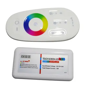 

2.4GHz RGB Wireless Press Remote Controller DC 12-24V for RGB LED Strip Lights