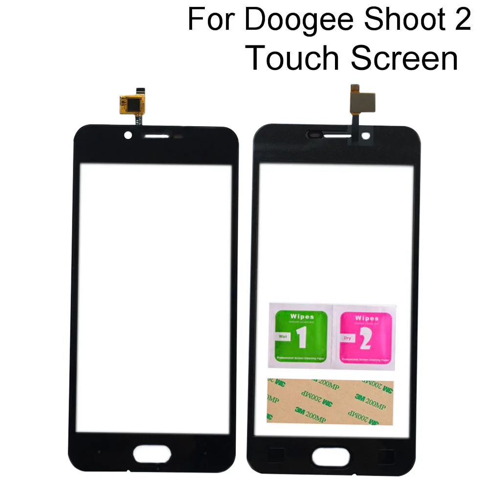

5.0'' Touch Screen Glass For Doogee Shoot 2 Front Glass Panel Touch Screen TouchScreen Mobile Tools Adhesive
