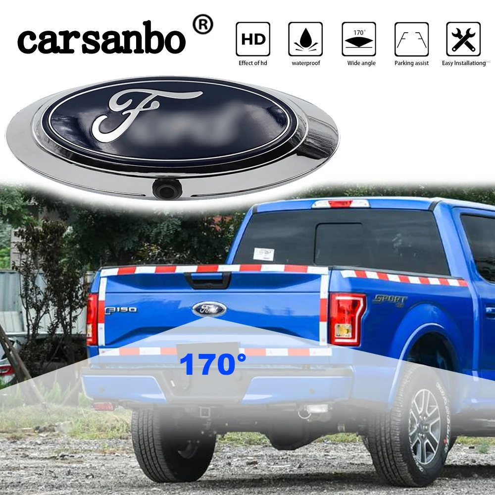 Carsanbo Высококачественная камера заднего вида для логотипа Ford с двойным