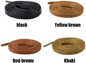 

Lvcky [8 pairs] waxed tear-resistant thin shoelaces replacement shoelaces for leather shoes 100% cotton 2.4 mm